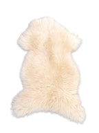 Classic white genuine and natural sheepskin from the online store.